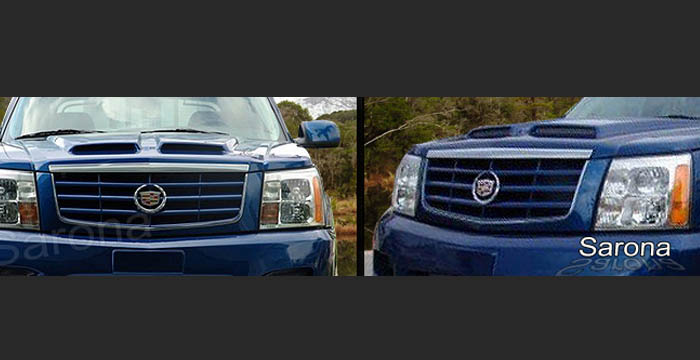 Custom Cadillac Escalade Hood  SUV/SAV/Crossover (2002 - 2006) - $1290.00 (Manufacturer Sarona, Part #CD-002-HD)